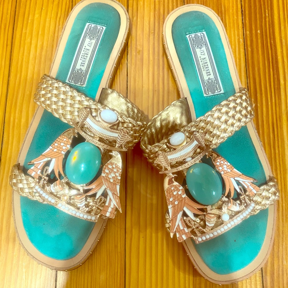Ivy Kirzhner Tutankhamen leather sandals! $365